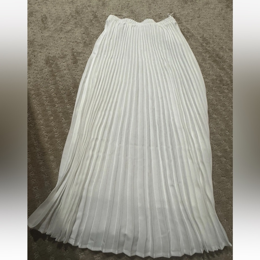 Aline Long High Elastic Waisted Swing Skirt S Cc4 - Picture 5 of 8